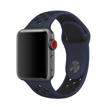 Cellect Apple watch szilikon óraszíj kék fekete - 42 mm