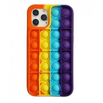 Pop It Buborékos Szilikon Tok narancs-sárga, Apple iPhone 13 mini