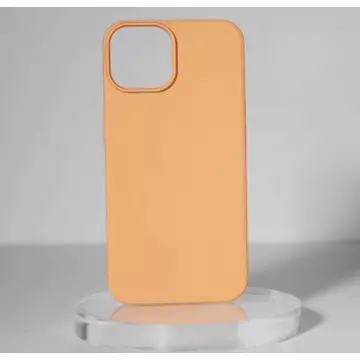 Premium szilikon tok, iPhone 14, Narancssárga	