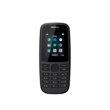 ÚJ - Nokia 105 (2019), fekete - Fekete színben - 2 év szavatosság