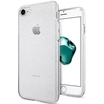 Átlátszó csillámos  TPU szilikon tok Apple iPhone 12 Pro Max