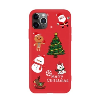 Piros karácsonyi mintás TPU szilikon tok Apple iPhone 7 Plus/8 Plus