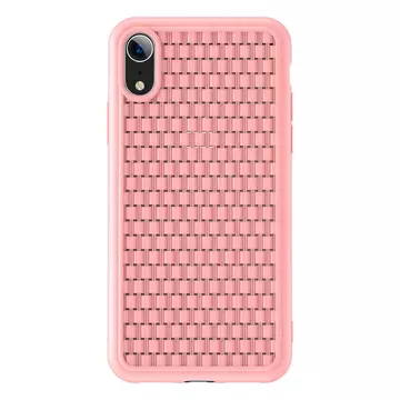 Baseus Weaving pink TPU Szilikon tok, iPhone Xr