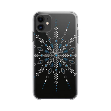 Forcell Átlátszó karácsonyi hópehely mintás szilikon tok Apple iPhone 12 mini