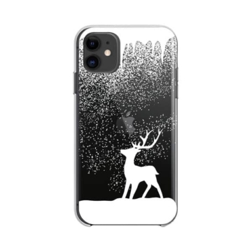 Forcell Átlátszó karácsonyi rénszarvas szilikon tok Apple iPhone 12 mini