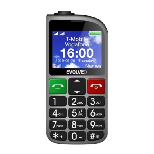 ÚJ - Evolveo EasyPhone FM (EP800), ezüst - 2 év szavatosság