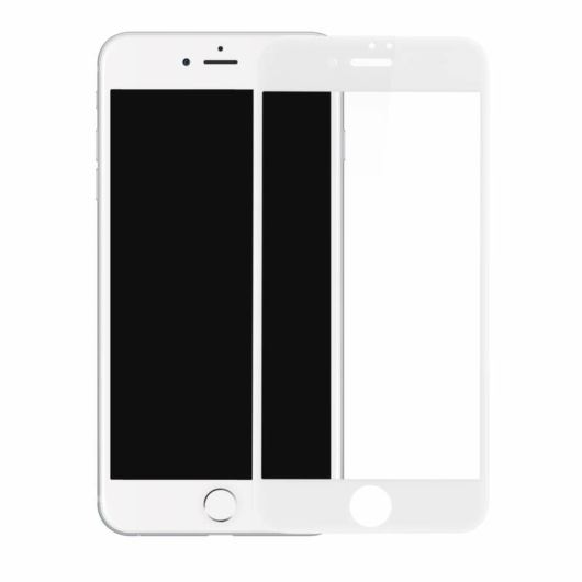 Baseus teljes kijelzős, ívelt szélű, edzett üveg kijelzővédő fólia Apple iPhone SE 2020 - fehér 