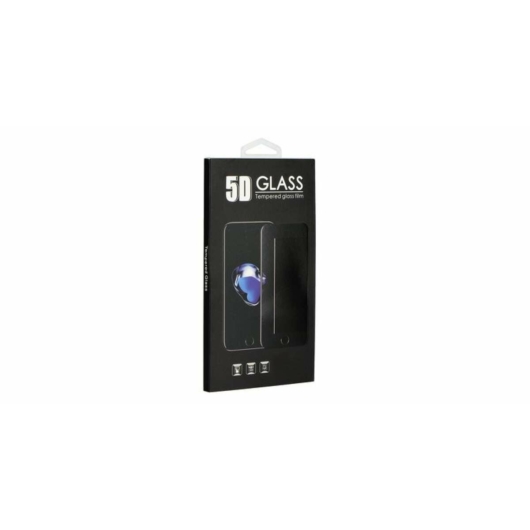 Apple iPhone 14 Pro, 5D Full Glue hajlított tempered glass kijelzővédő üvegfólia, fekete