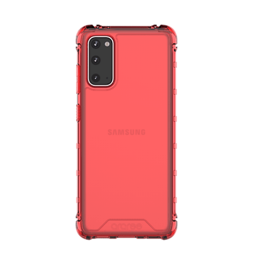 Araree S Cover  ütésálló piros áttetsző TPU szilikon tok Samsung Galaxy S20 SM-G980 