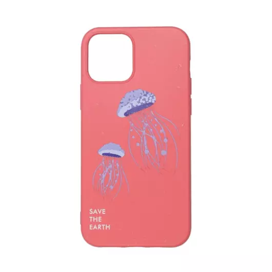 Cellect GoGreen Lebomló, Komposztálható tok, korall, medúzás Samsung Galaxy A41, SM-A415F