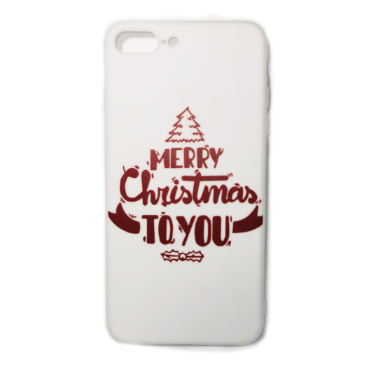 Fehér Merry Christmas to you karácsonyi mintás TPU szilikon tok Apple iPhone iPhone 7/8/SE 2020/2022