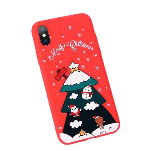 Piros fenyőfás karácsonyi mintás TPU szilikon tok Apple iPhone 11 Pro