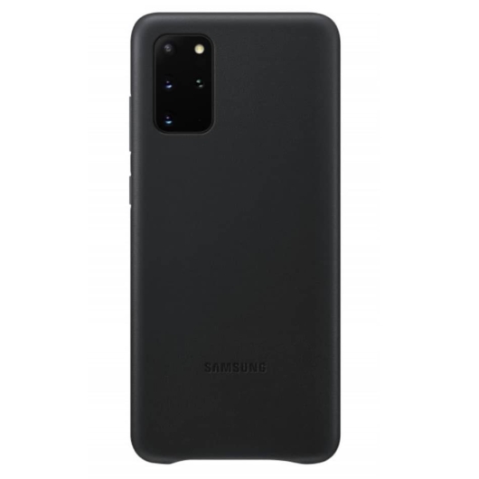 Samsung Gyári Fekete PC műanyag tok bőr borítással Samsung Galaxy S20 Ultra 5G SM-G988