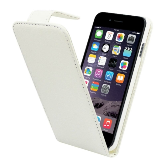 Colorfone Fehér lefelé nyíló műbőr flip tok PC (műanyag) kerettel Apple iPhone 6
