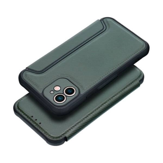 Razor Book Samsung Galaxy S23 Plus  SM-S916  flip tok, sötét zöld