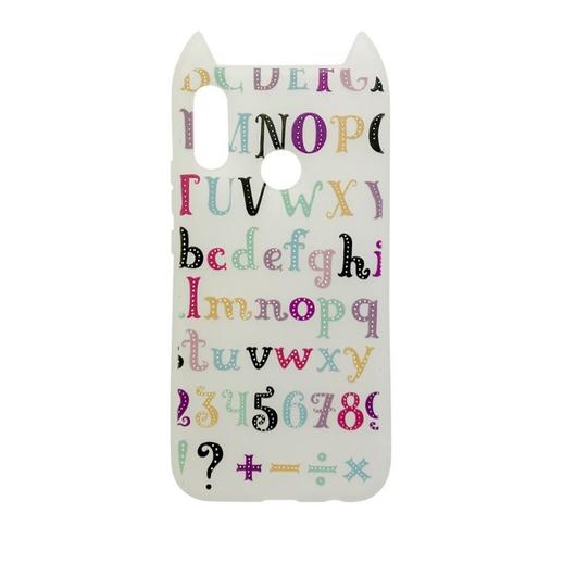 Hana Pop Jelly Fehér Színes ABC-s TPU szilikon tok, Apple iPhone X/Xs