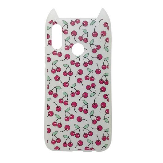 Hana Pop Jelly Fehér Cseresznyés TPU szilikon tok, Apple iPhone X/Xs