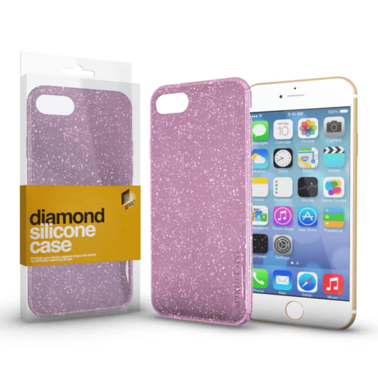 Xprotector Diamond szilikon hátlap tok, Apple iPhone 13 Pro, rózsaszín