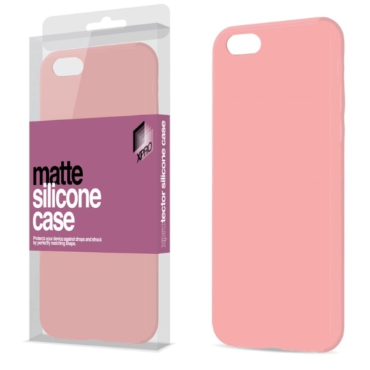XPRO Szilikon matte tok ultravékony Púder pink Apple iPhone 7 / 8 / SE 2020 / SE 2022 