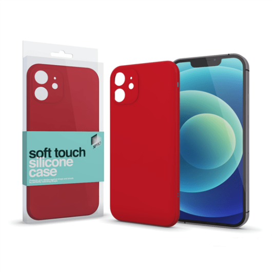 Soft Touch Silicone Case Slim piros Apple iPhone 14 Pro