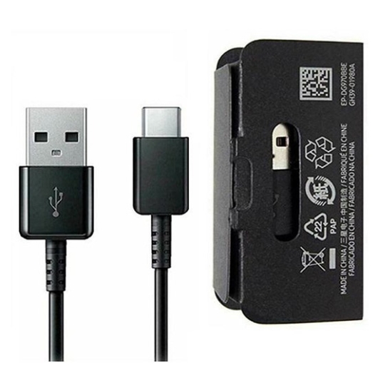 Samsung adatkábel 1.2m USB C (Type C) - USB A (GH39-01980A; EP-DG970BBE) Fekete