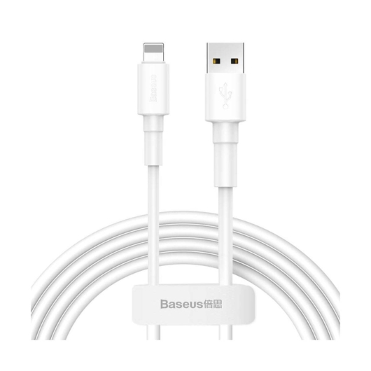 Baseus Mini, Lightning kábel, 2.4A 1m - fehér