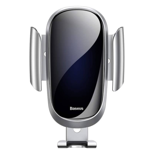 Baseus Future Gravity szellőzőrácsra illeszthető autós telefontartó - ezüst