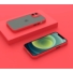 Kép 3/3 - Cellect hibrid tok kemény műanyag hátlappal, piros szilikon kerettel, fekete gombokkal, iPhone 12 mini