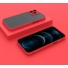 Kép 3/3 - Cellect hibrid tok kemény műanyag hátlappal, piros szilikon kerettel, fekete gombokkal, iPhone 13 Pro Max
