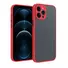 Kép 1/3 - Cellect hibrid tok kemény műanyag hátlappal, piros szilikon kerettel, fekete gombokkal, iPhone 12 Pro Max