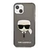 Kép 1/2 - Karl Lagerfeld Head Full Glitter szilikon hátlap tok Apple iPhone 13 mini, fekete