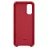 Kép 2/3 - Samsung Gyári Piros PC műanyag tok bőr borítással Samsung Galaxy S20 Ultra 5G SM-G988