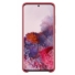 Kép 3/3 - Samsung Gyári Piros PC műanyag tok bőr borítással Samsung Galaxy S20 Ultra 5G SM-G988