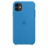 Kép 1/2 - Apple Surf Blue Gyári Szilikon hátlapi TPU tok, iPhone 12/12 Pro
