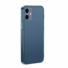 Kép 2/3 - Baseus Frosted Glass matt kék üveg hátú tok iPhone 12 mini