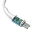 Kép 4/5 - Baseus Mini Micro USB kábel, fehér törésálló 2A, 1m