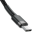 Kép 3/5 - Baseus Cafule Nylon USB-Type C/USB-Type C kábel PD2.0 100W 20V 5A 2m - fekete