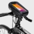 Kép 2/3 - WILDMAN Bicikli táska kormányra szerelhető telefontartó, erősített kerettel, 0.5L, fekete 